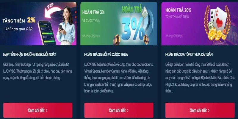 Hoàn trả VIP cao cấp U888
